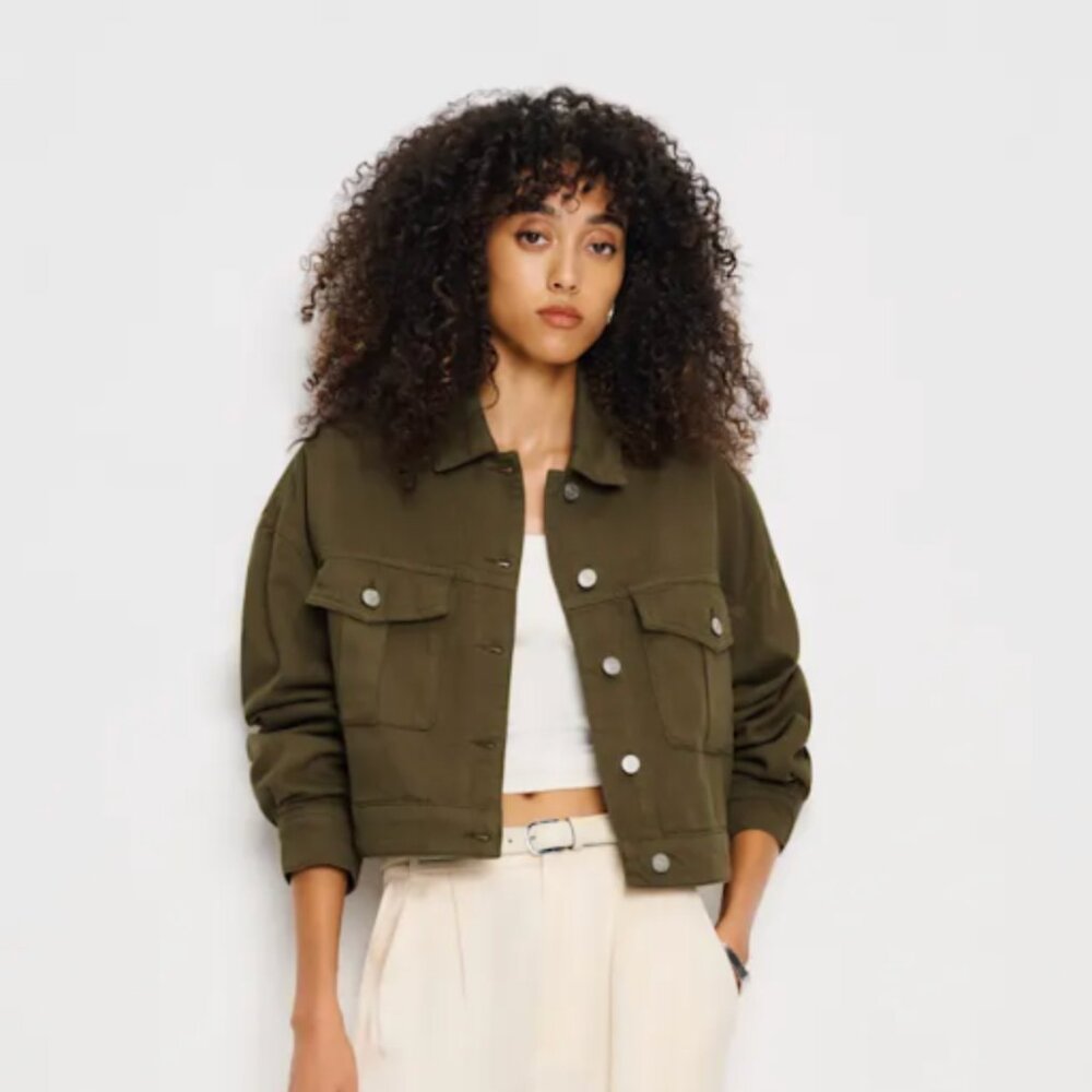 Reformation Hudson Military Twill Jacket